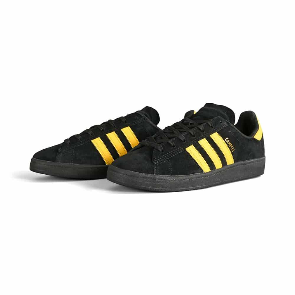 Adidas Campus ADV Skate Shoes - Core Black/Bold Gold/Core Black