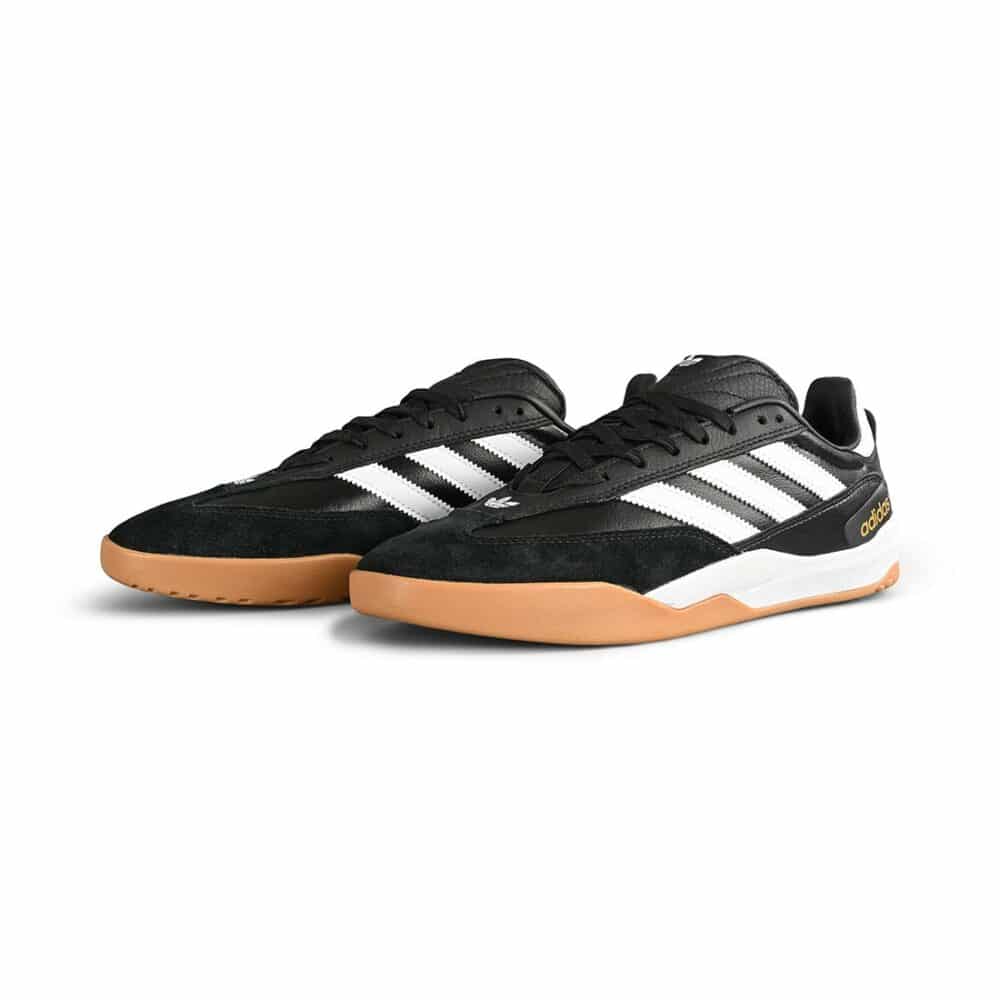 Adidas Copa Nationale Skate Shoes - Core Black/Cloud White/Gold