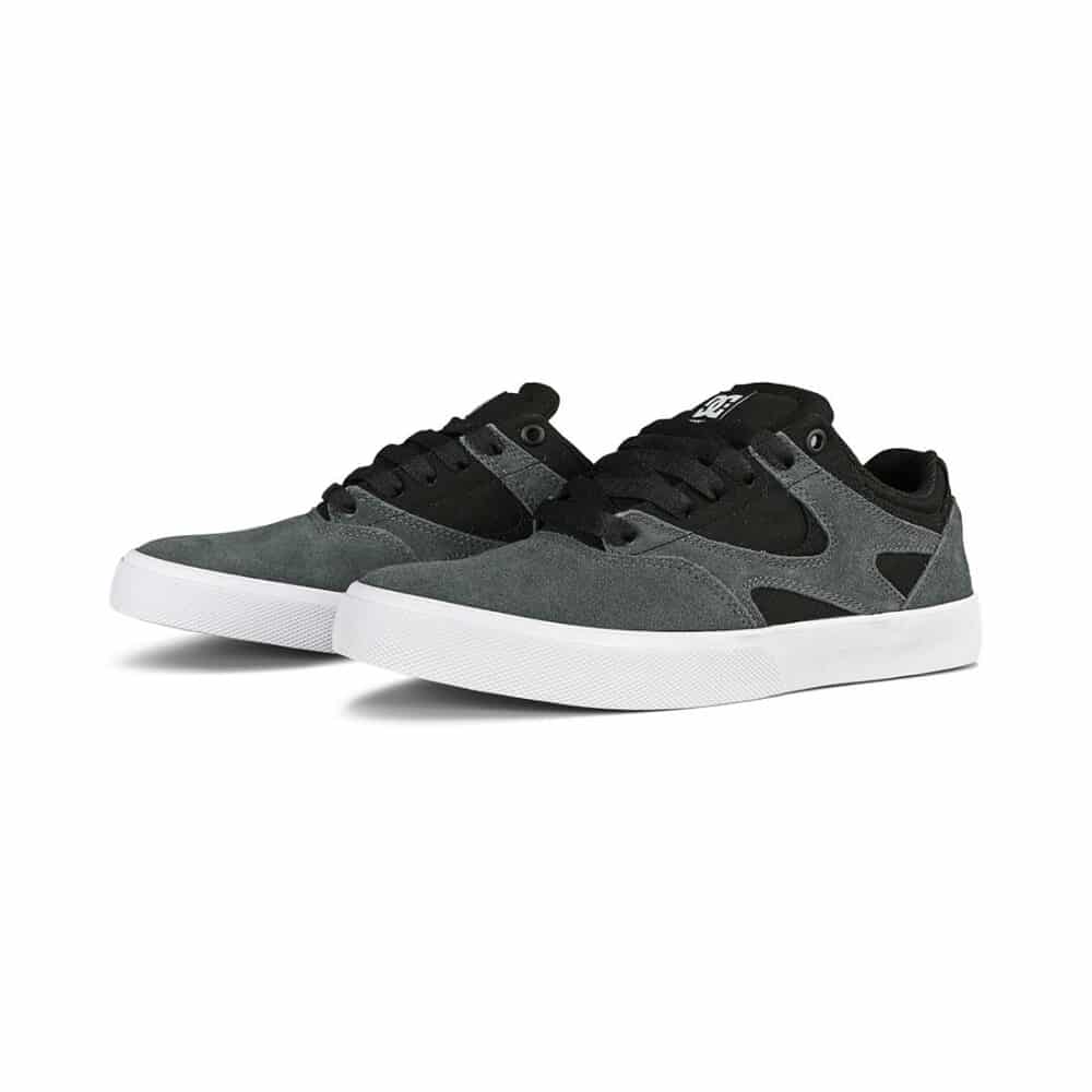 DC Kalis Vulc Skate Shoes - Grey/Black/Grey