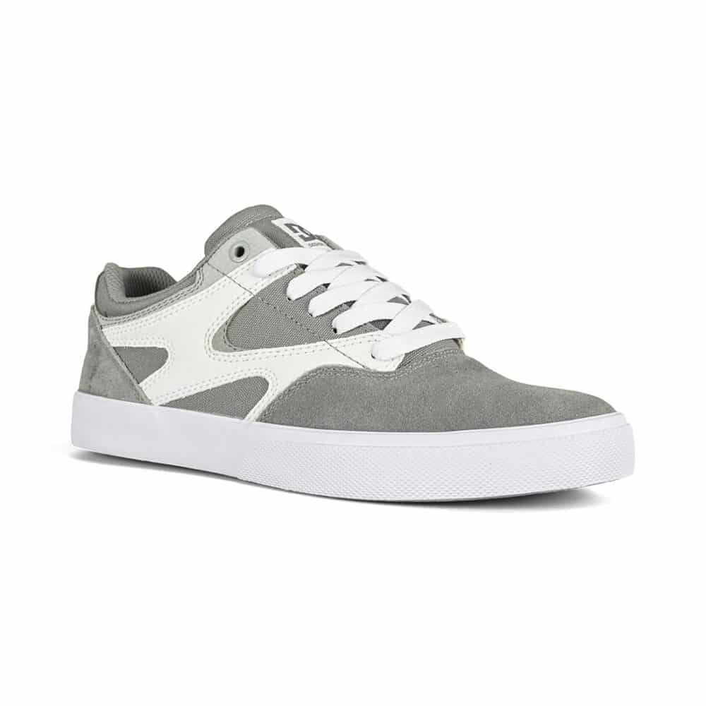 DC Kalis Vulc Skate Shoes - Grey/White