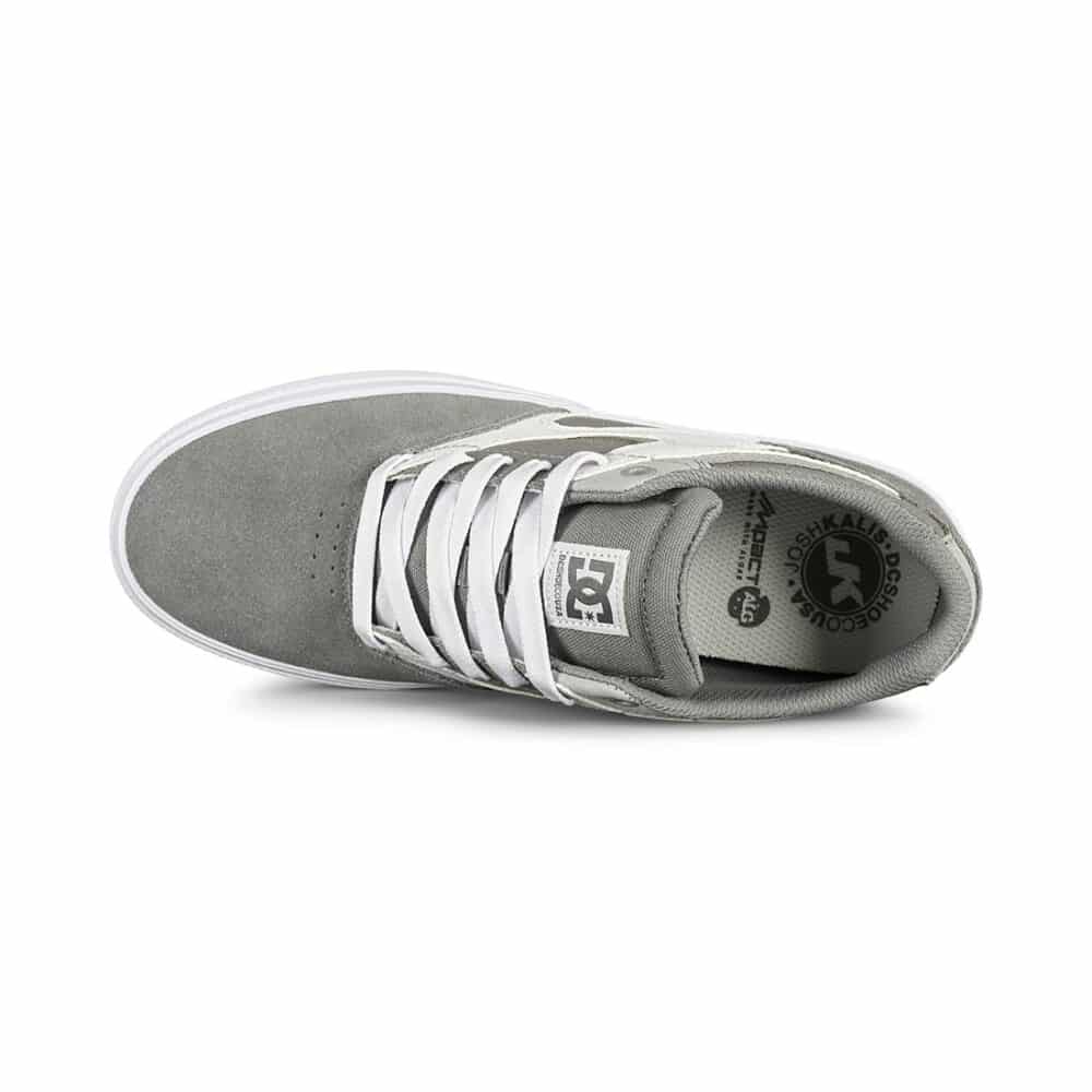 DC Kalis Vulc Skate Shoes - Grey/White