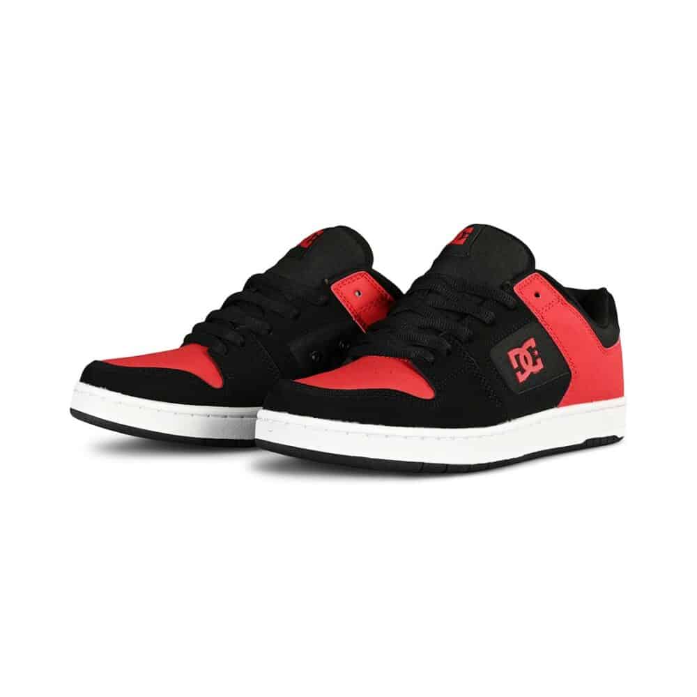 DC Manteca 4 Skate Shoes - Black/Athletic Red