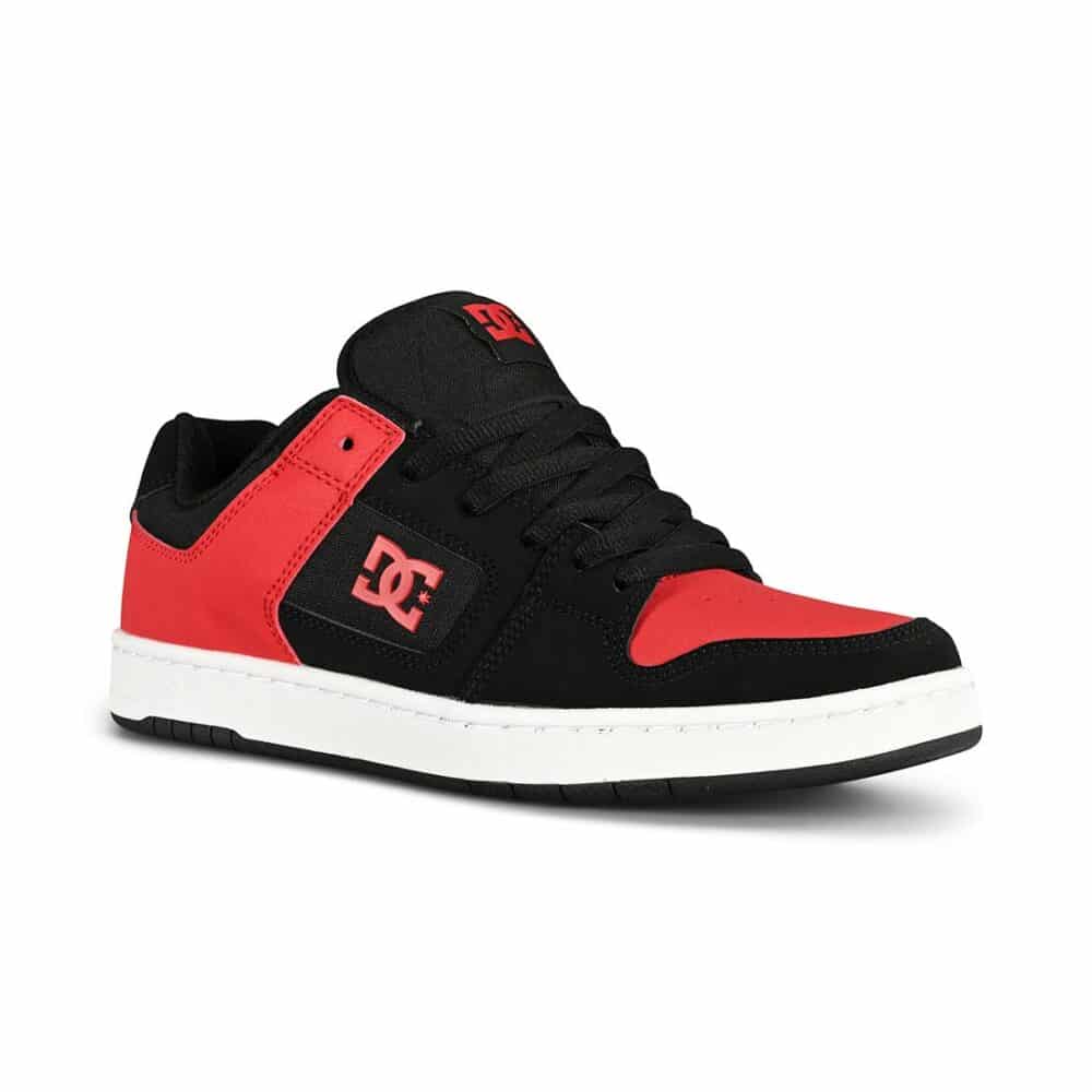 DC Manteca 4 Skate Shoes - Black/Athletic Red