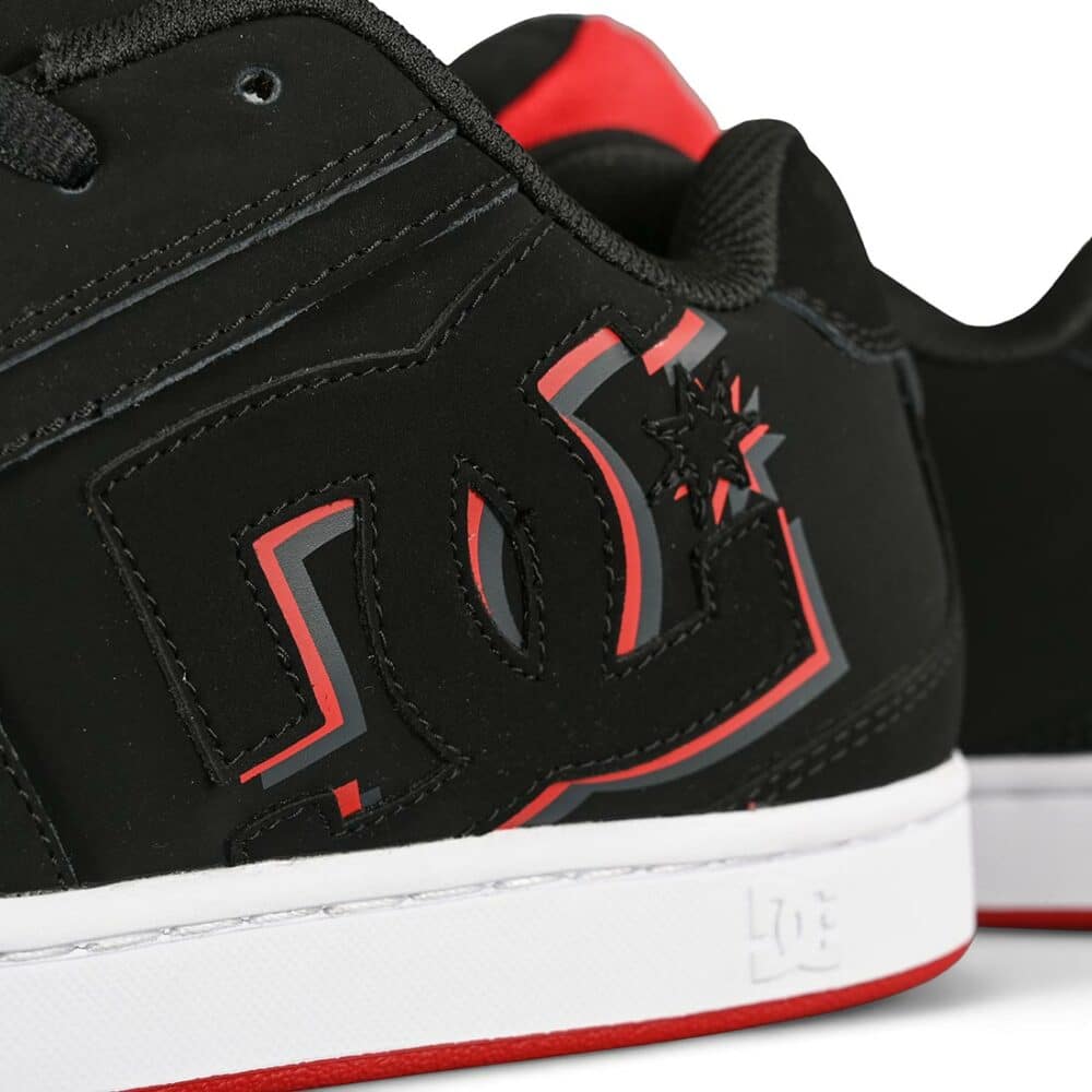 DC Net Low Top Skate Shoes - Black/Grey