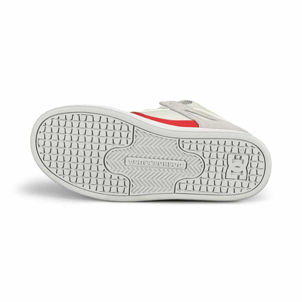 DC Pure High Top (Youth) Skate Shoes - Grey/Grey/Green