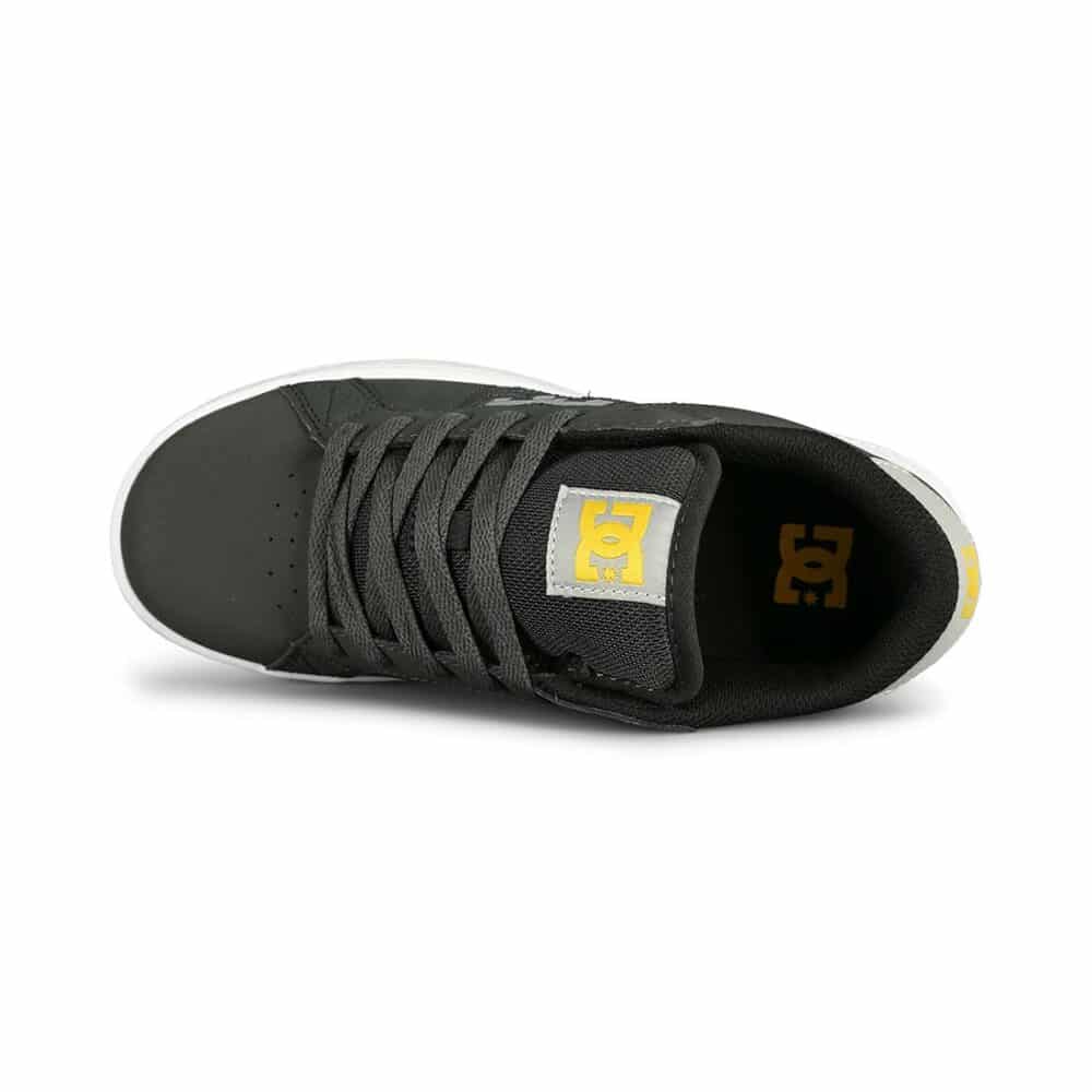 DC Striker (Youth) Skate Shoes - Grey/Yellow