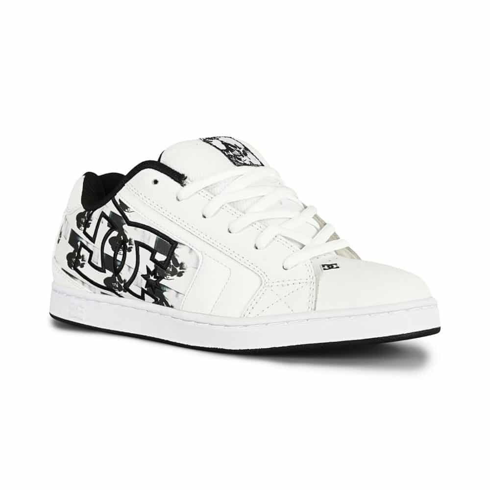 DC x Warhol Net Skate Shoes - White/Black