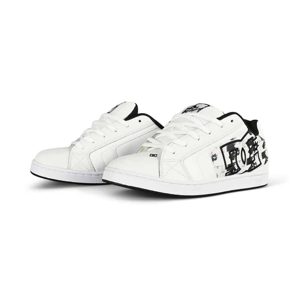 DC x Warhol Net Skate Shoes - White/Black