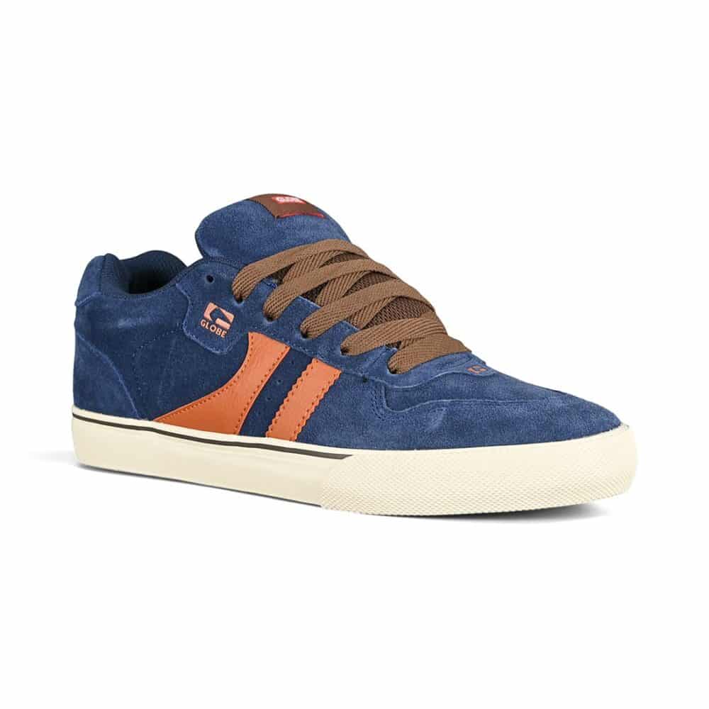 Globe Encore 2 Skate Shoes - Navy/Brown/Antique