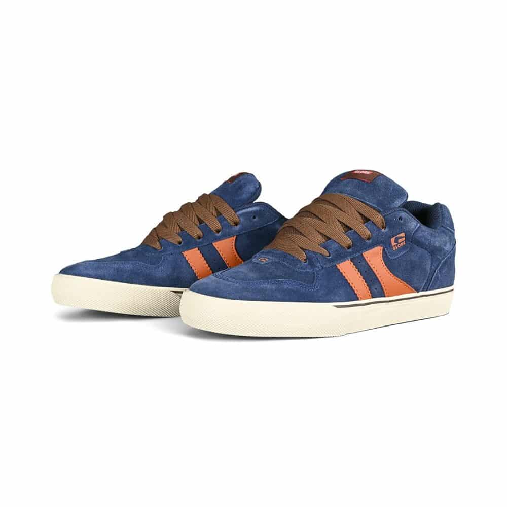 Globe Encore 2 Skate Shoes - Navy/Brown/Antique