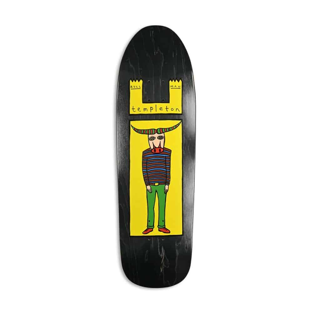 New Deal Templeton Bullman 9.35" Reissue Skateboard Deck - Black