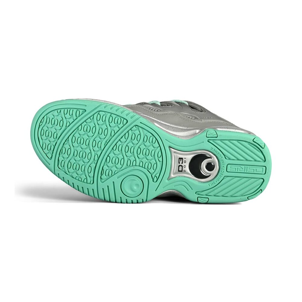 Osiris D3 2001 Skate Shoes - Grey/Seafoam