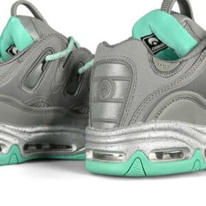 Osiris D3 2001 Skate Shoes - Grey/Seafoam