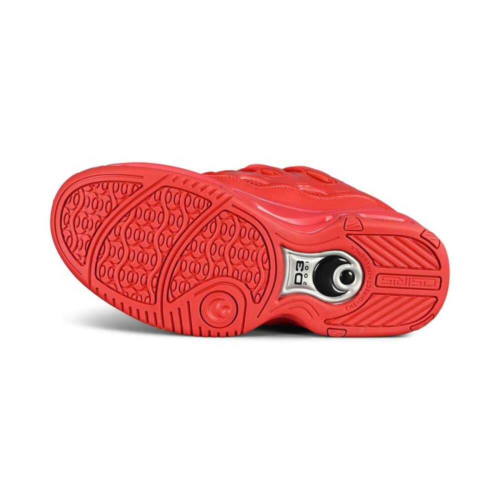 Osiris D3 2001 Skate Shoes - Red/Red/Red