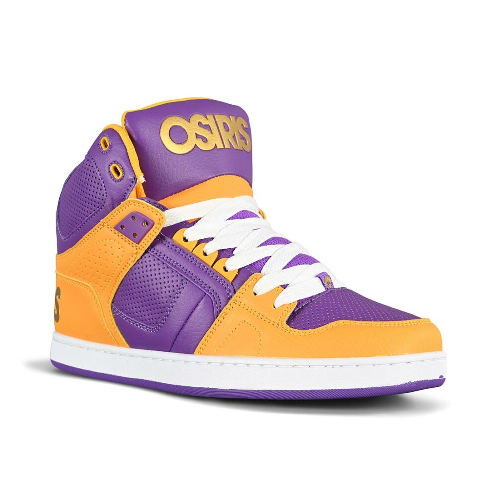 Osiris NYC 83 CLK High Top Shoes - Purple/Yellow