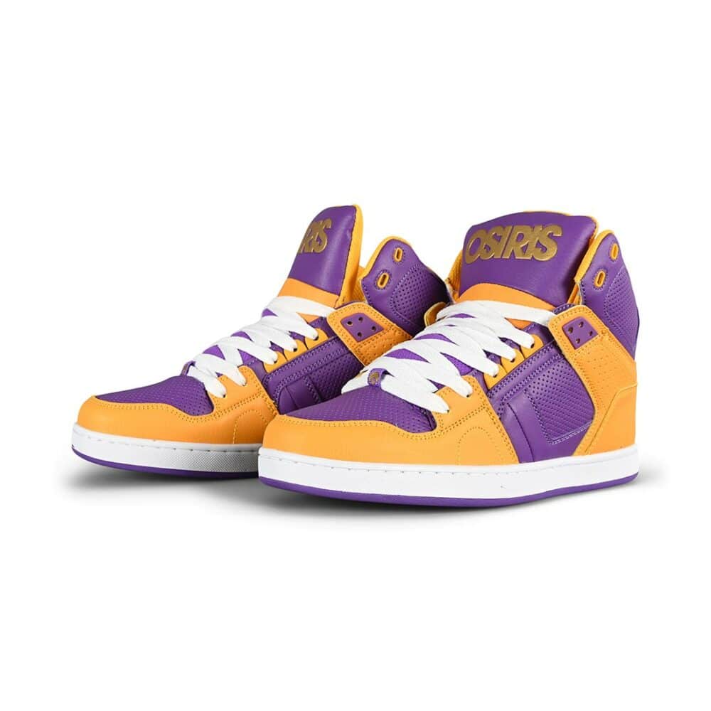 Osiris NYC 83 CLK High Top Shoes - Purple/Yellow