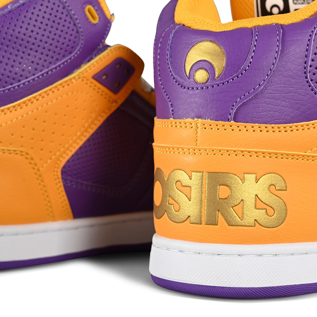 Osiris NYC 83 CLK High Top Shoes Purple Yellow Supereight