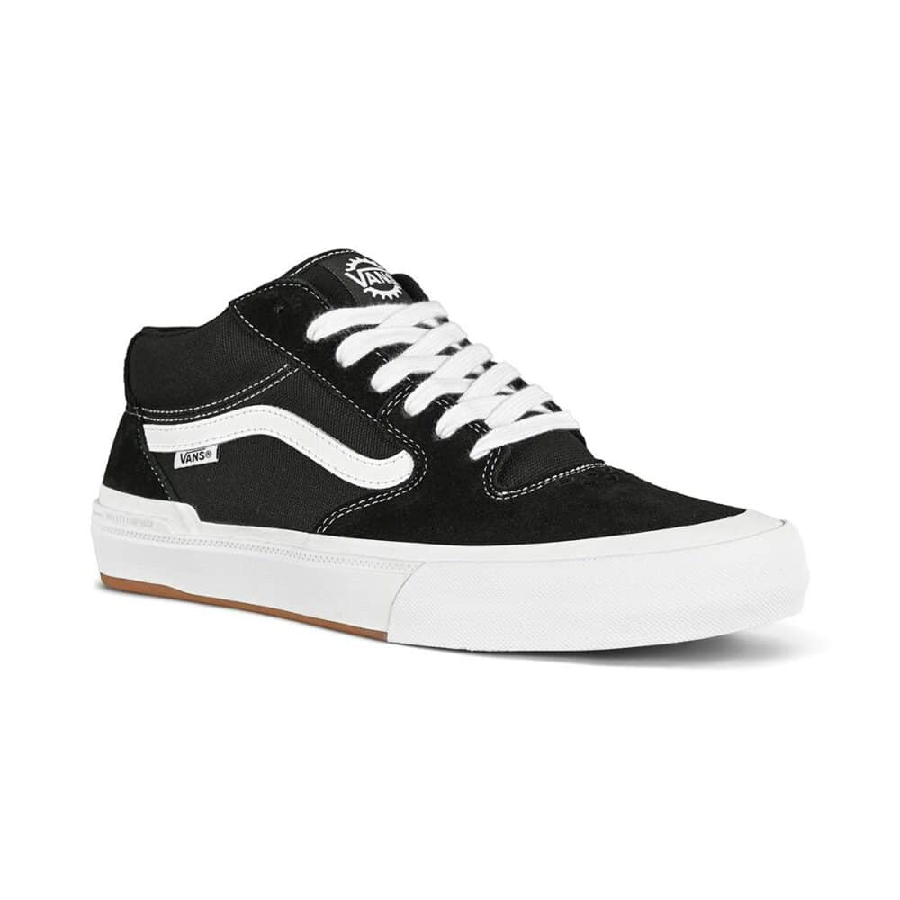 Vans 114 Mid BMX Shoes - Black/White