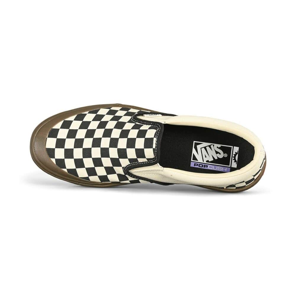 Vans Slip-On BMX Shoes - Checkerboard Black/Dark Gum