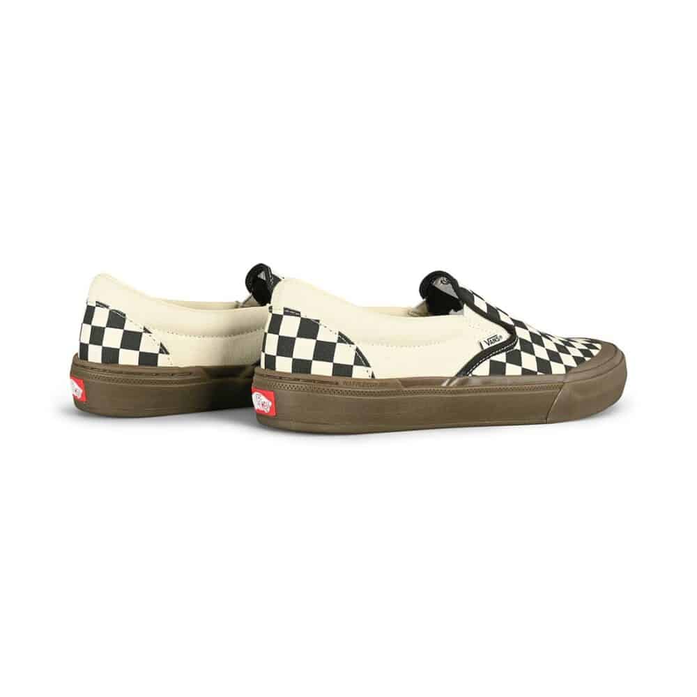 Vans Slip-On BMX Shoes - Checkerboard Black/Dark Gum