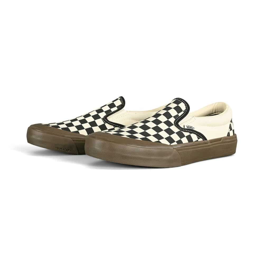 Vans Slip-On BMX Shoes - Checkerboard Black/Dark Gum