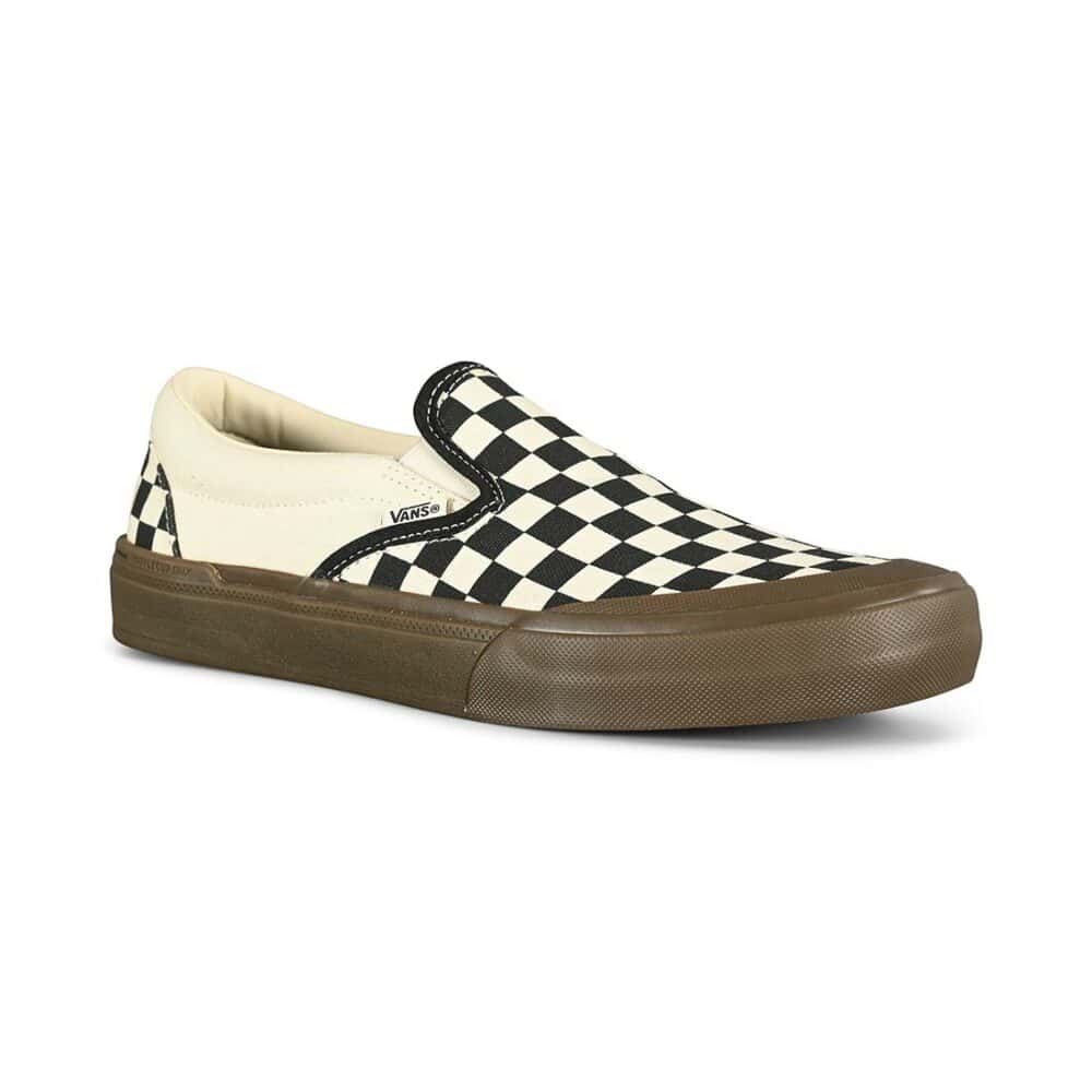 Vans Slip-On BMX Shoes - Checkerboard Black/Dark Gum