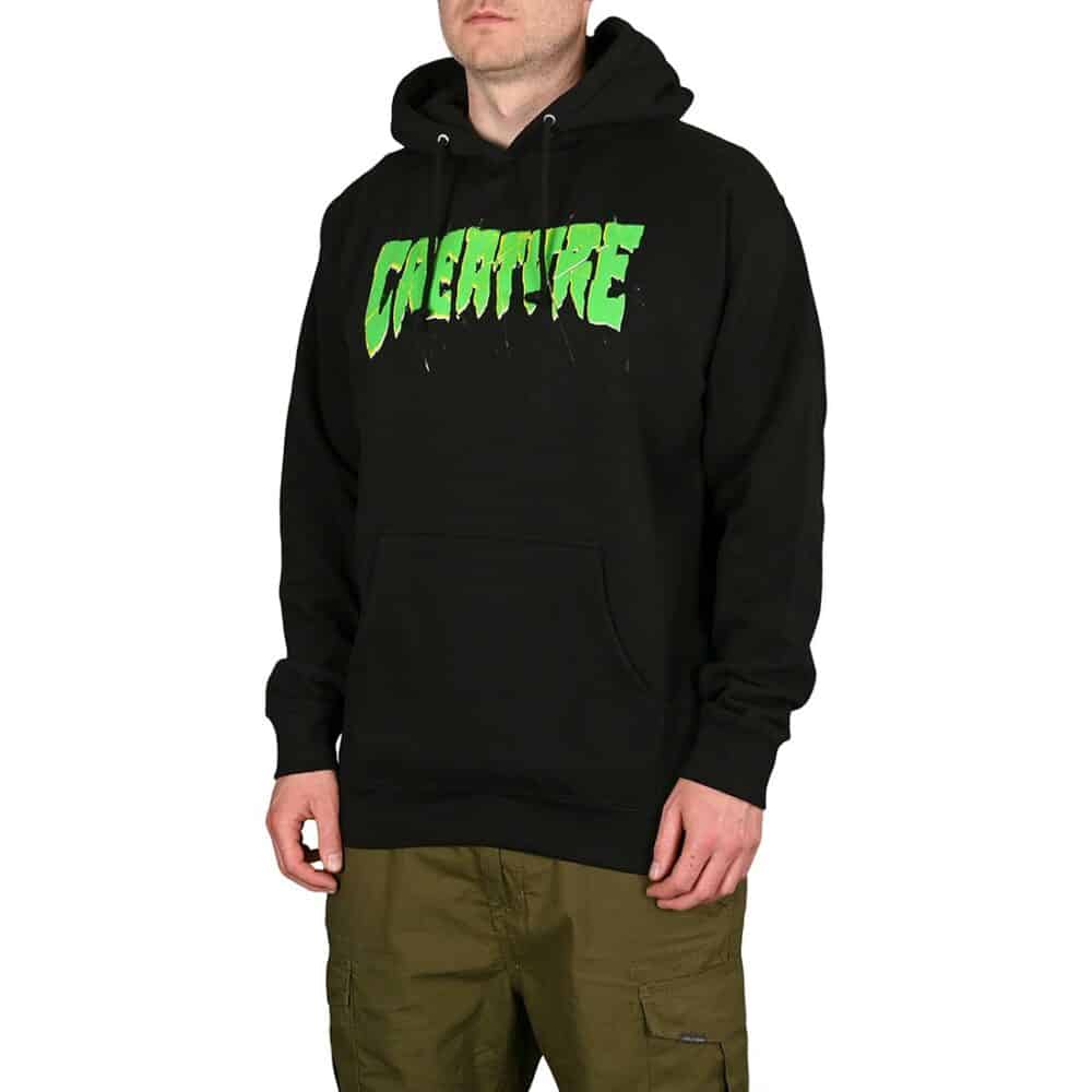 Creature Shatter Pullover Hoodie - Black