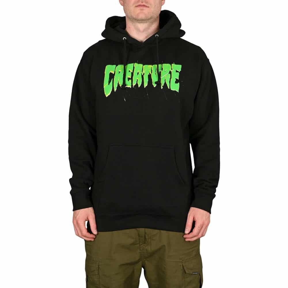 Creature Shatter Pullover Hoodie - Black