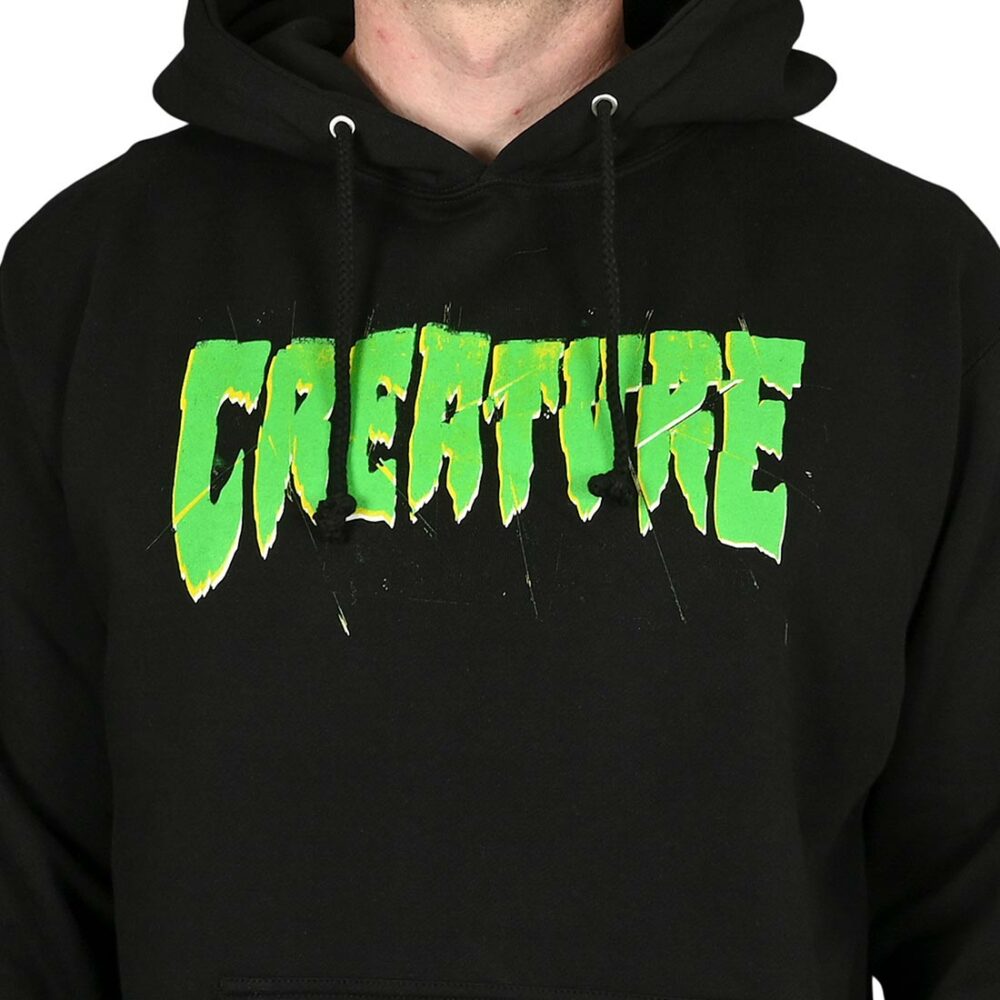 Creature Shatter Pullover Hoodie - Black