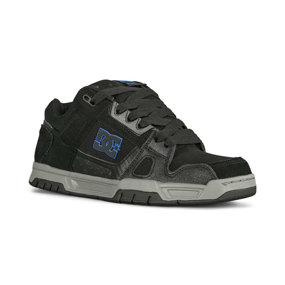 DC Stag Skate Shoes - Black/Grey/Blue