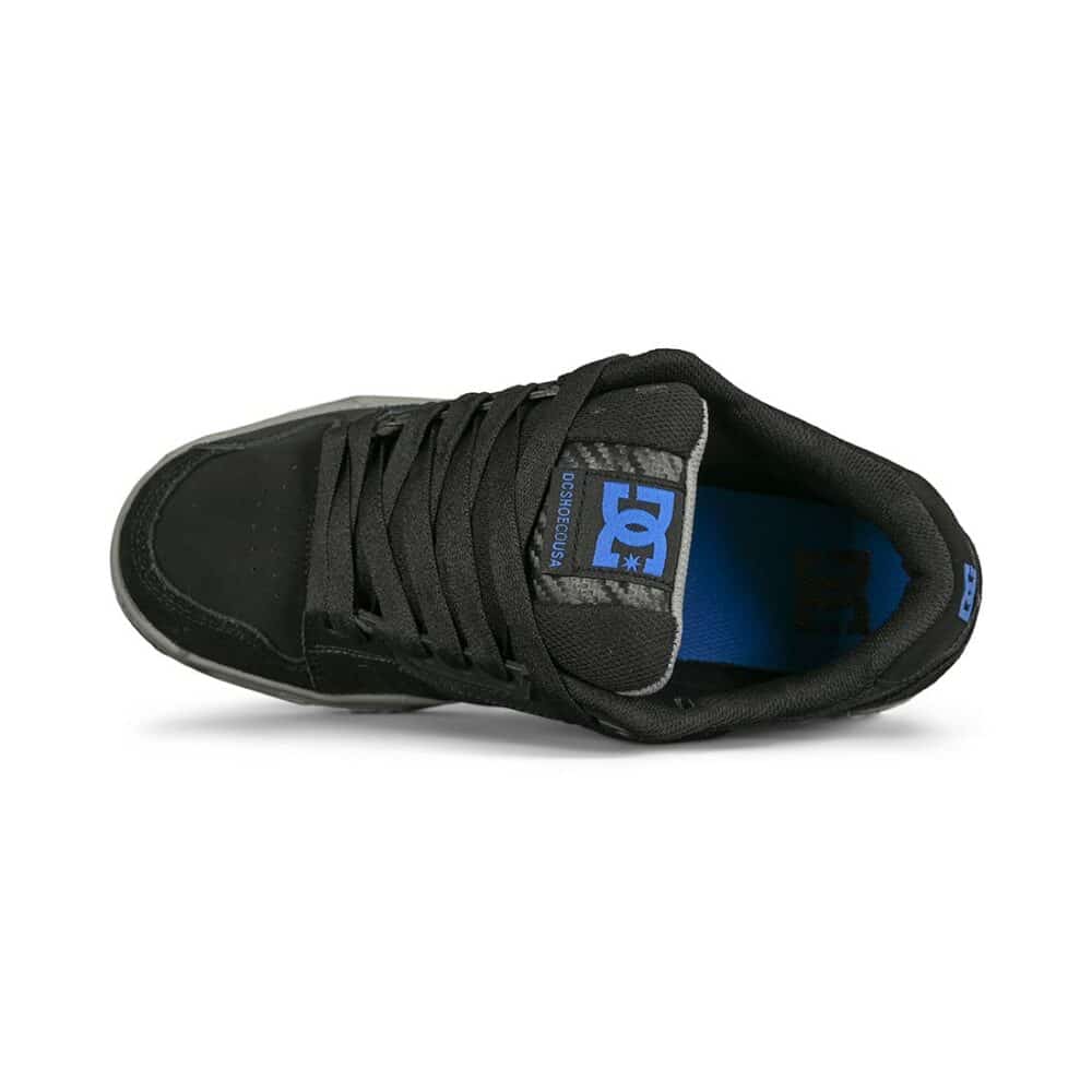 DC Stag Skate Shoes - Black/Grey/Blue