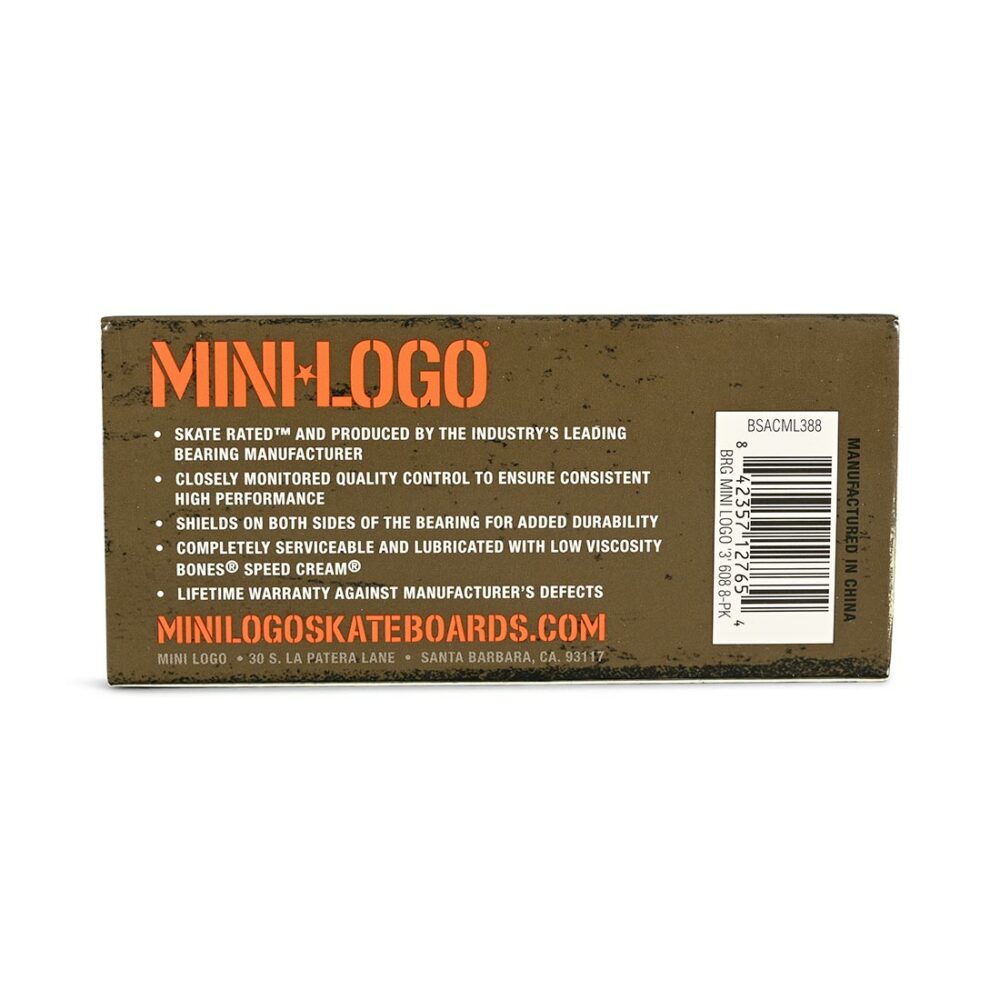 Mini Logo Skateboard Bearings (8 Pack)