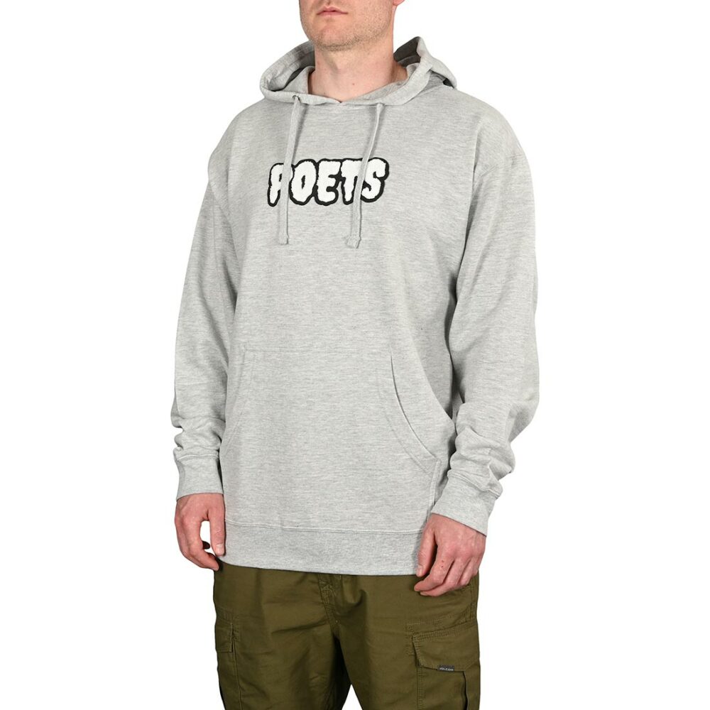 Poets Aesop Flock Pullover Hoodie - Grey