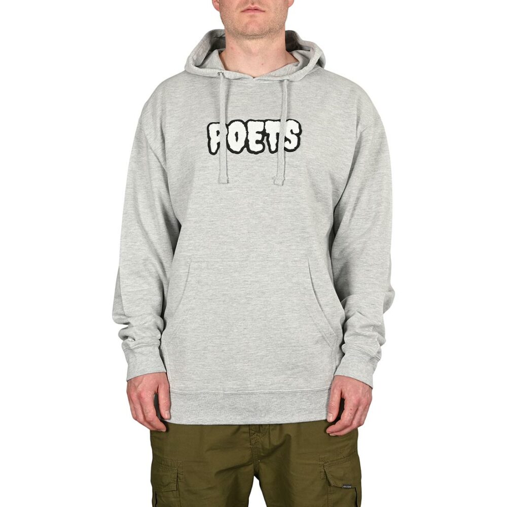 Poets Aesop Flock Pullover Hoodie - Grey