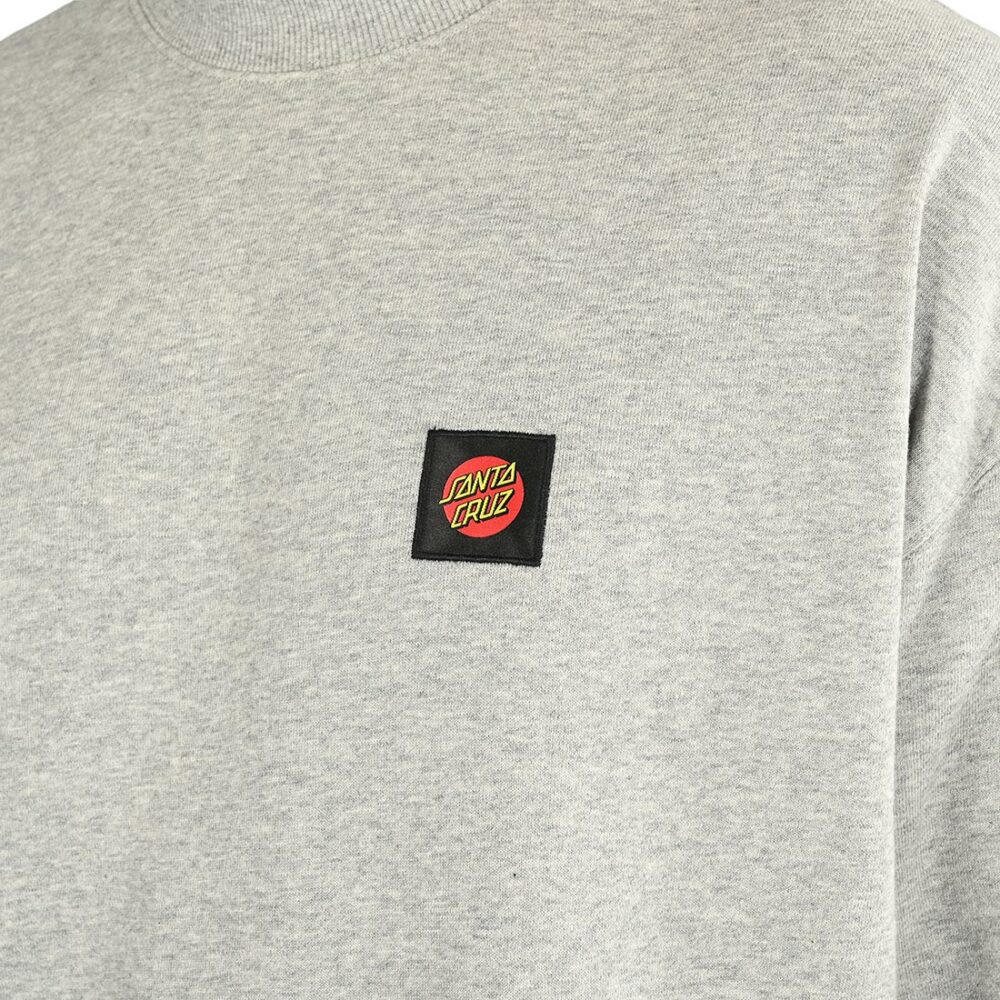 Santa Cruz Classic Label Crew Sweater - Heather Grey