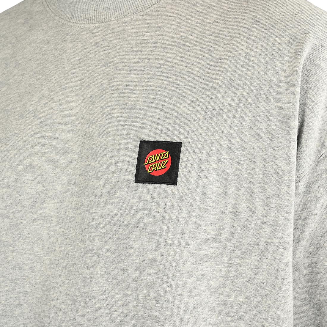 Santa Cruz Classic Label Crew Sweater - Heather Grey - Supereight