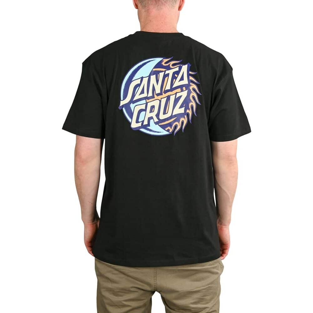 Santa Cruz Eclipse Dot S/S T-Shirt - Black