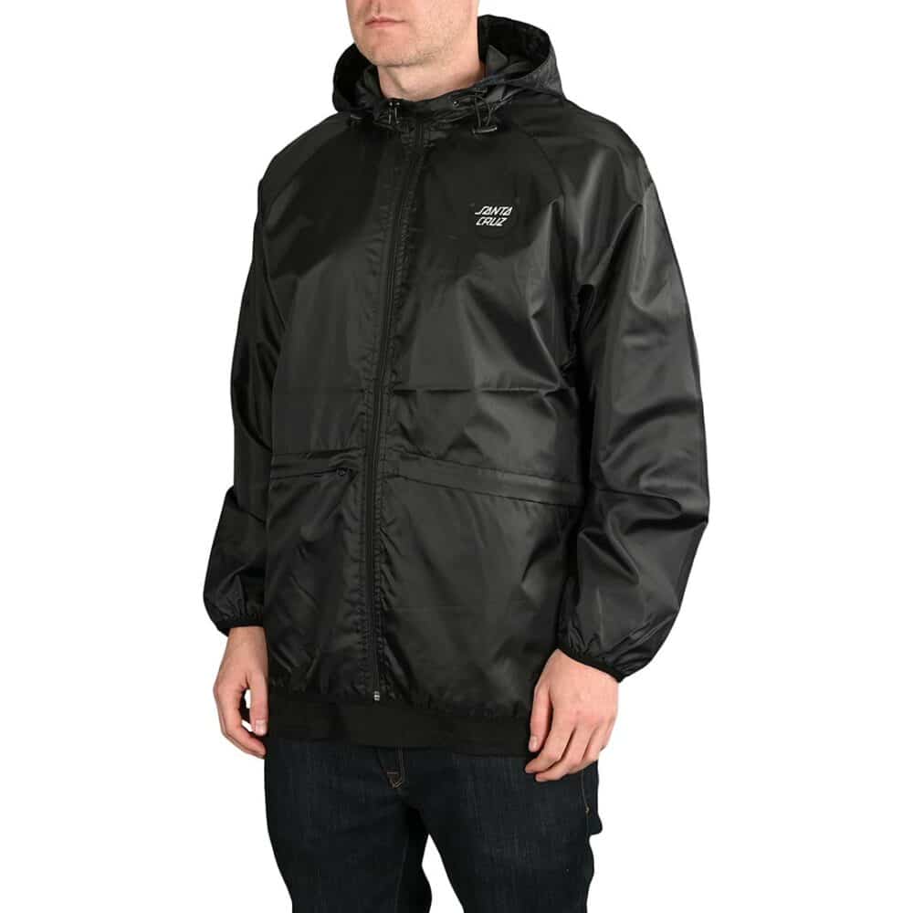 Santa Cruz Obscure Windbreaker Jacket - Black