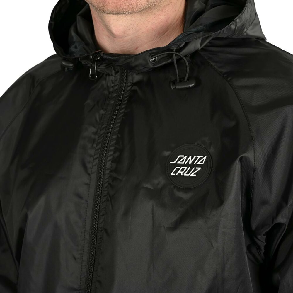 Santa Cruz Obscure Windbreaker Jacket - Black