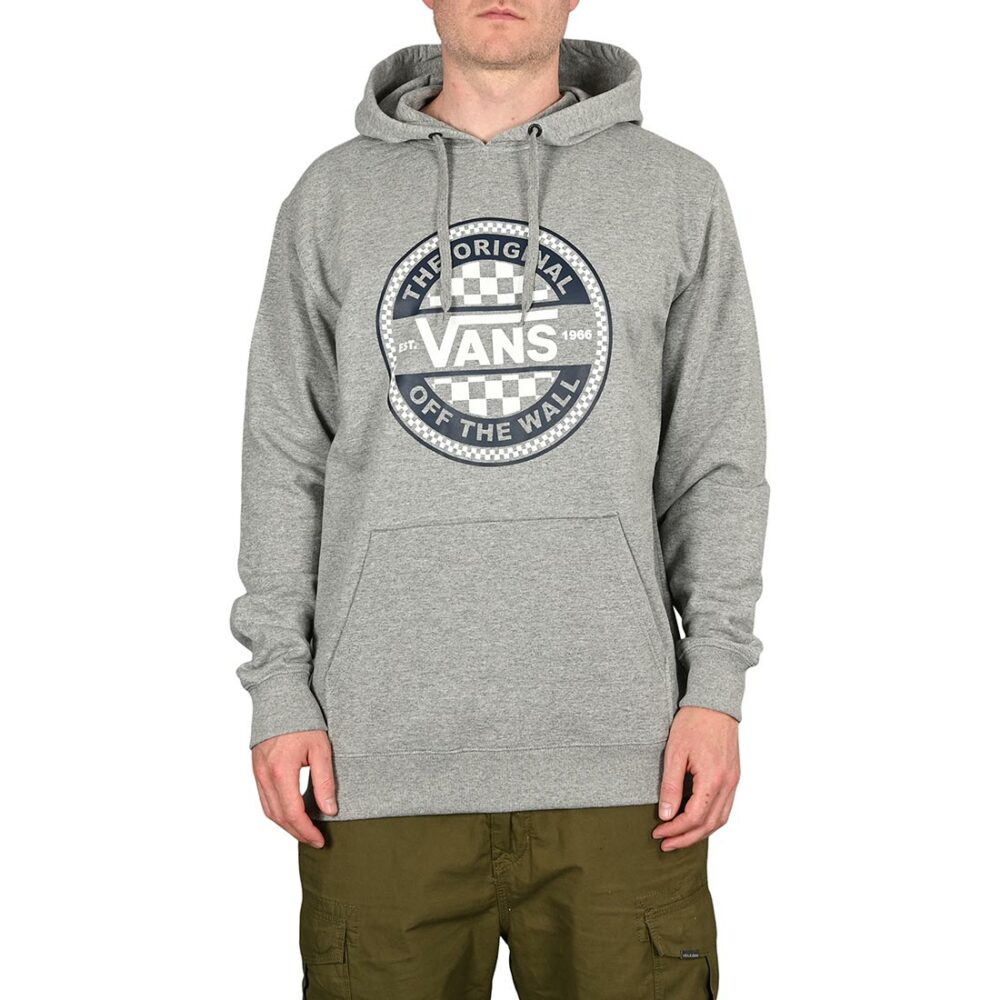 Vans Circled Checker Pullover Hoodie - Cement Heather