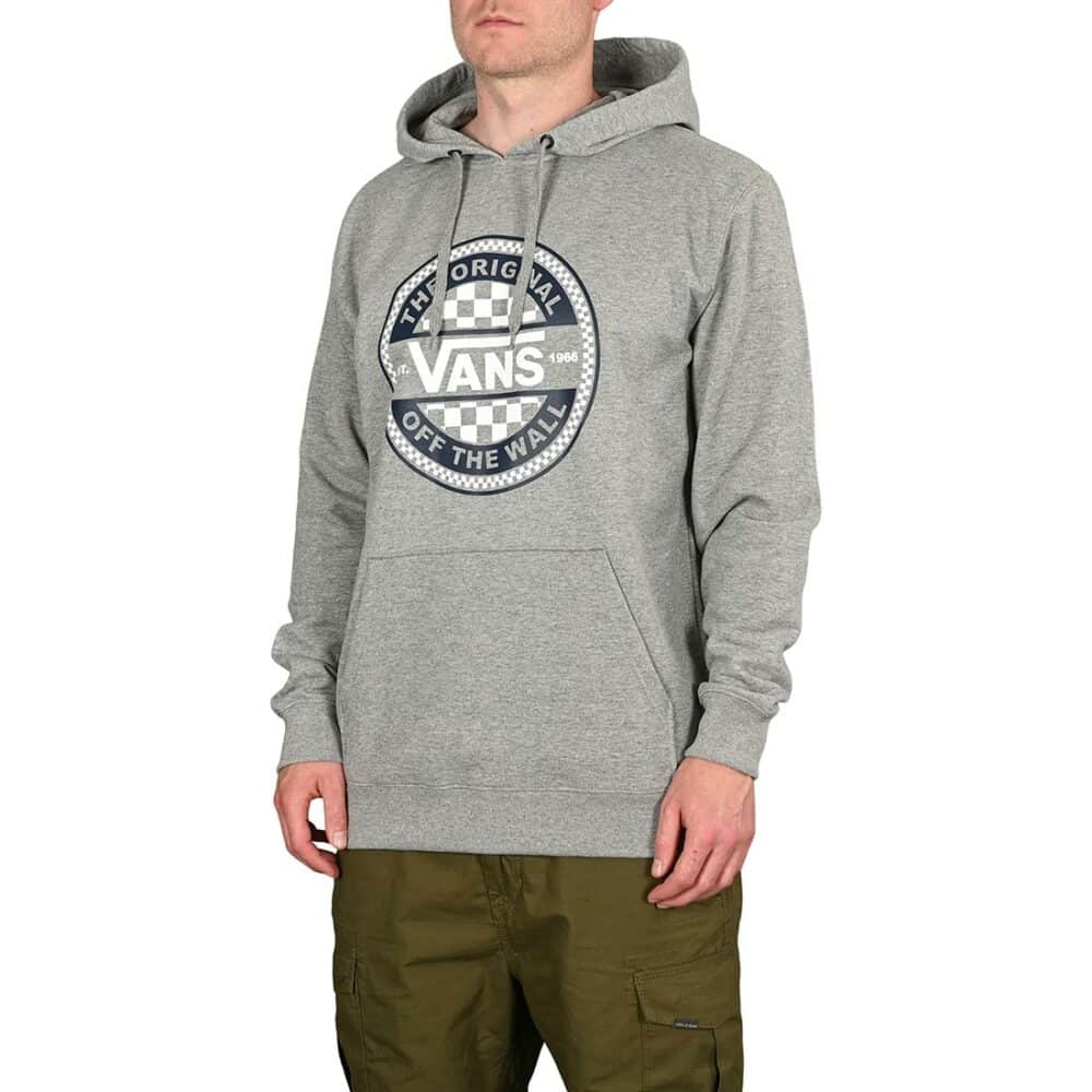 Vans Circled Checker Pullover Hoodie - Cement Heather