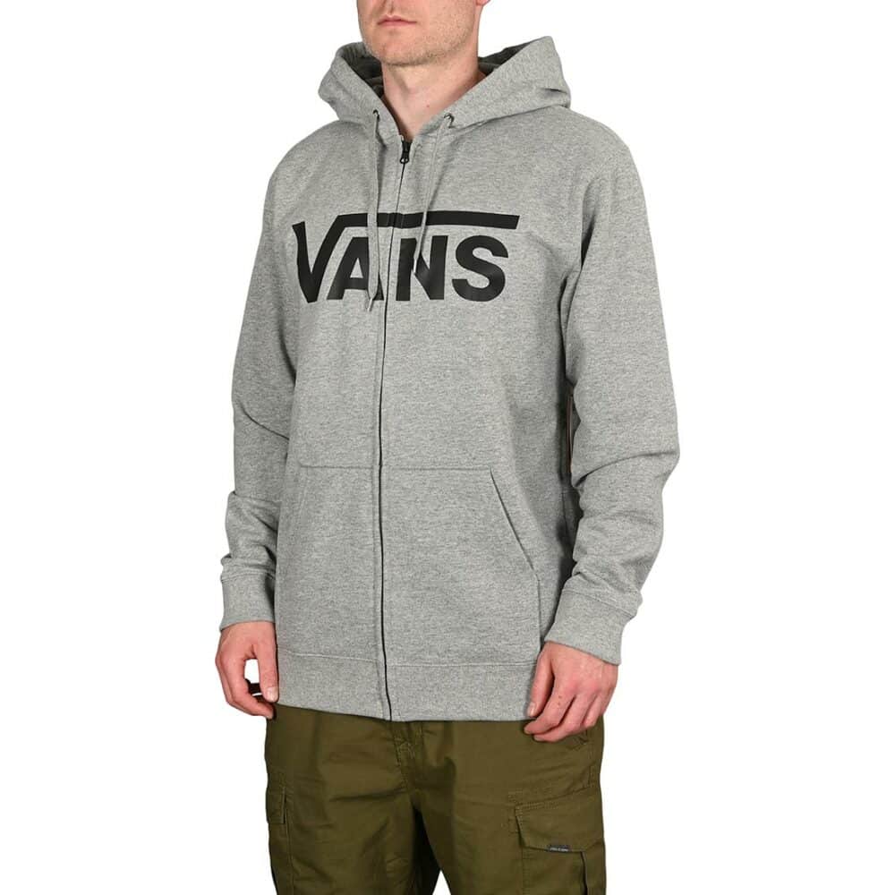 Vans Classic Zip Hoodie - Cement Heather/Black