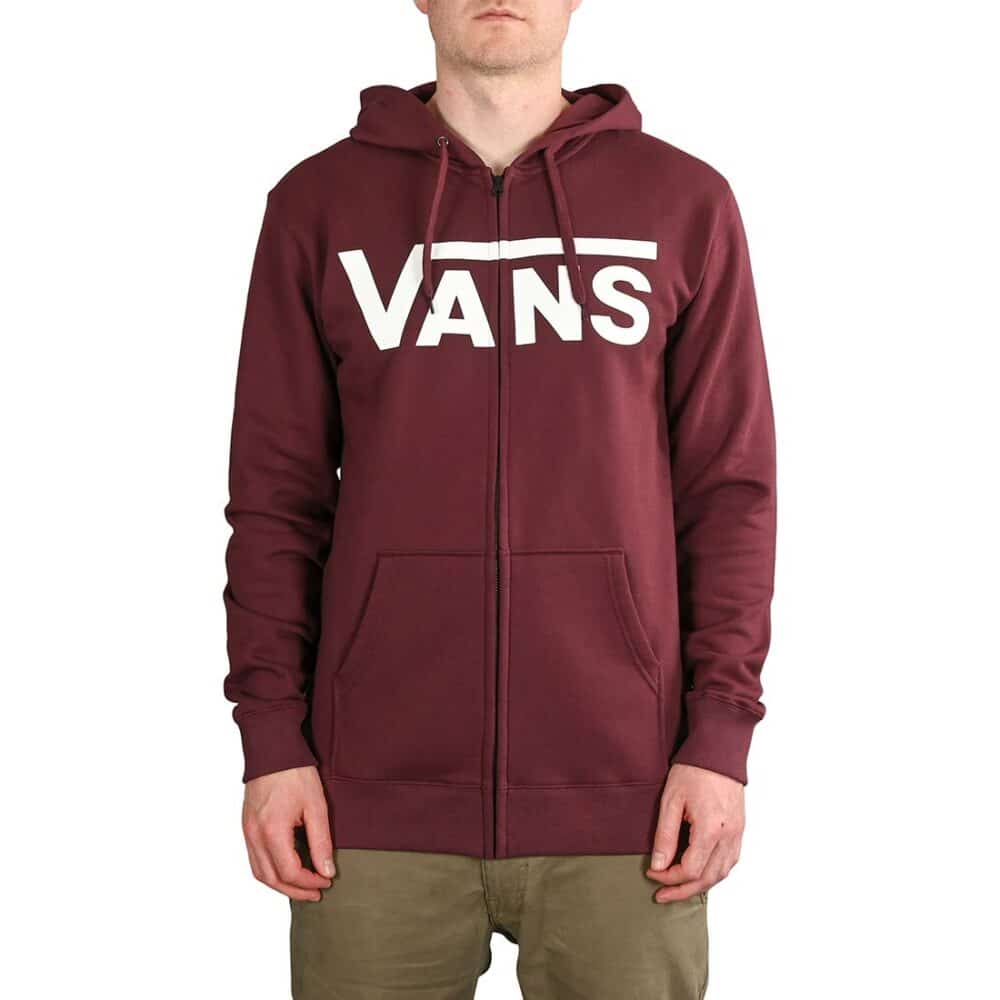 Vans Classic Zip Hoodie - Burgundy