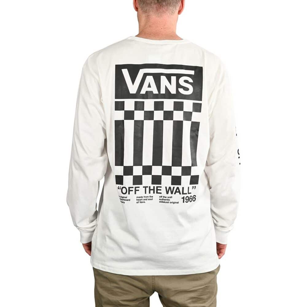 Vans Off The Wall Check Graphic L/S T-Shirt - White