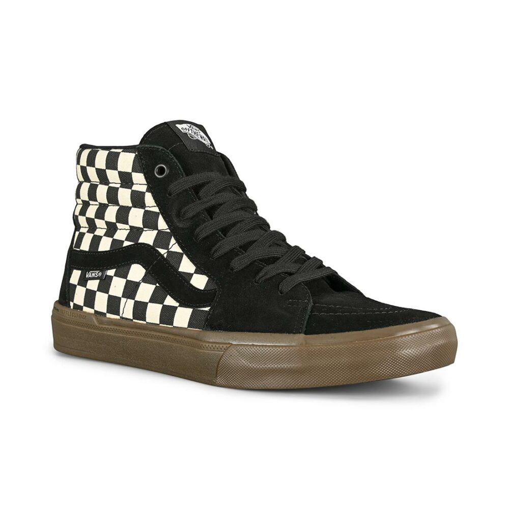 Vans SK8-Hi BMX Shoes - Checkerboard/Black/Gum