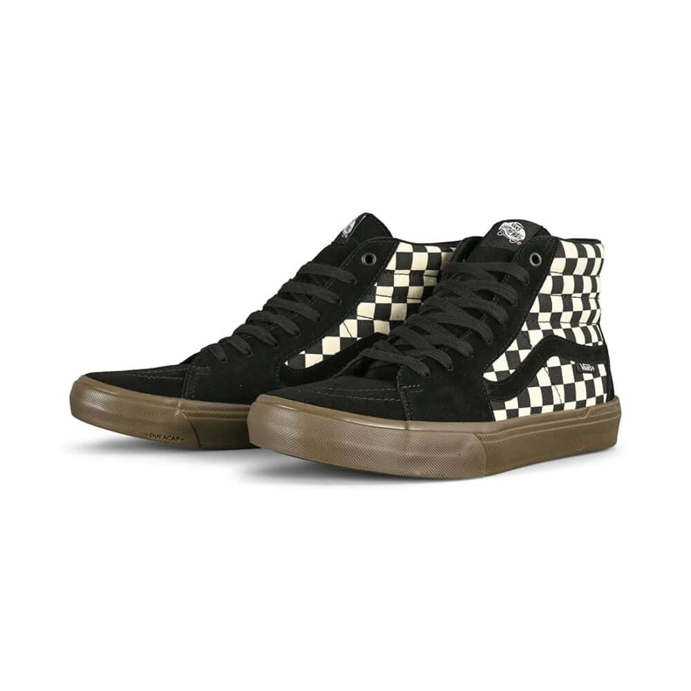 Vans SK8-Hi BMX Shoes - Checkerboard/Black/Gum