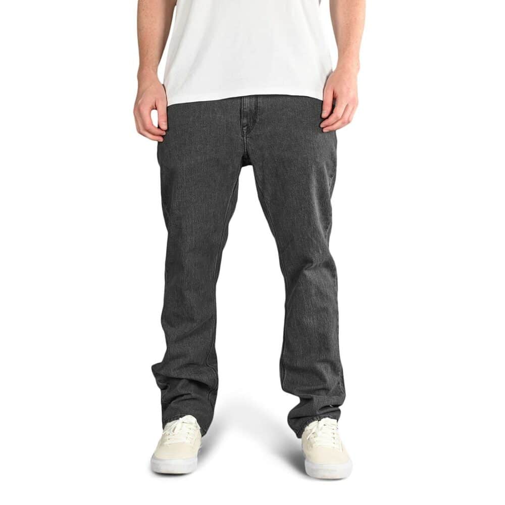 Volcom Solver Straight Fit Jeans - Stoney Black