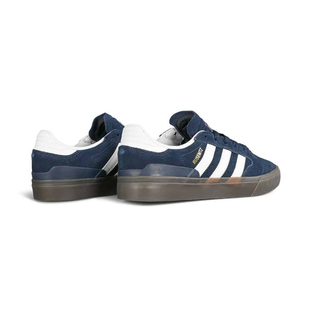 Adidas Busenitz Vulc II Skate Shoes - Collegiate Navy/White/Blue Bird