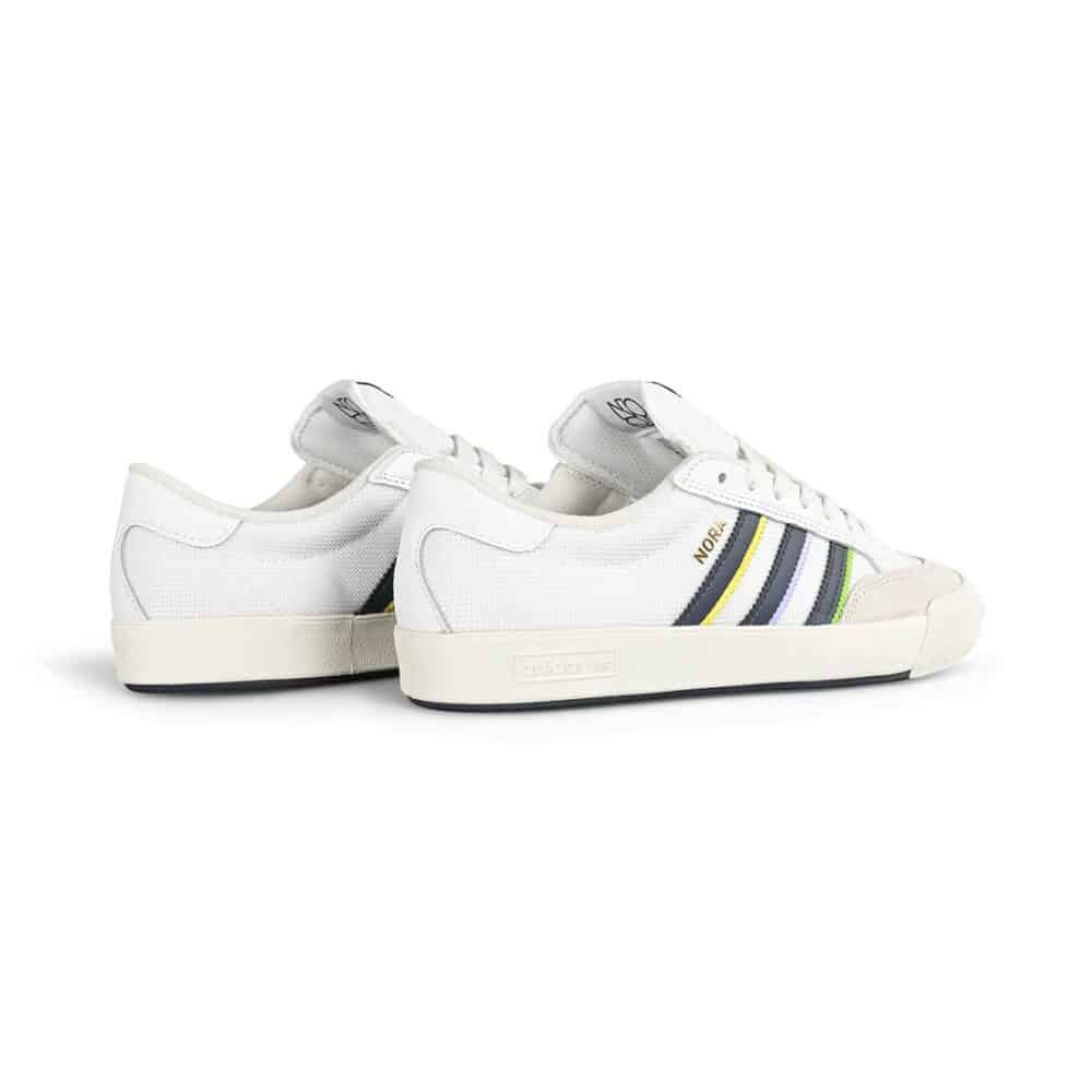 Adidas Nora Skate Shoes - White Shadow/Navy/Gold Metallic