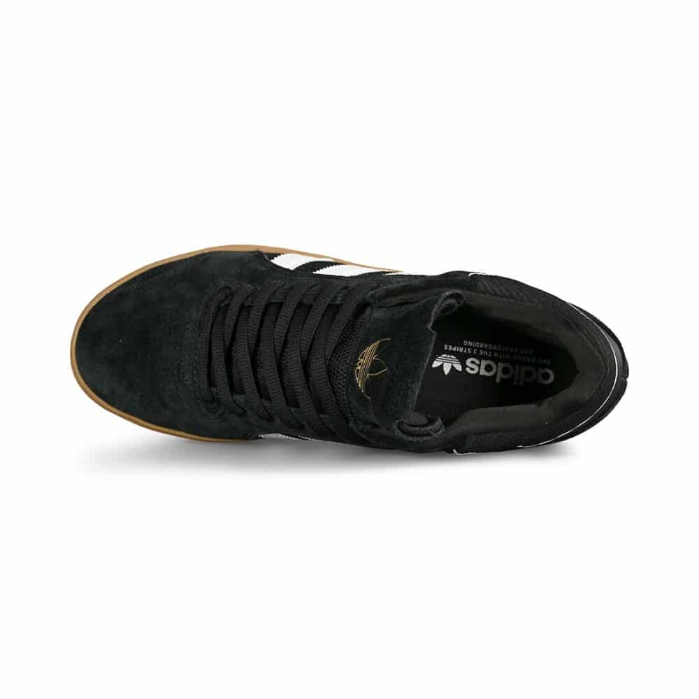 Adidas Tyshawn Skate Shoes - Core Black/White/Gold Metallic